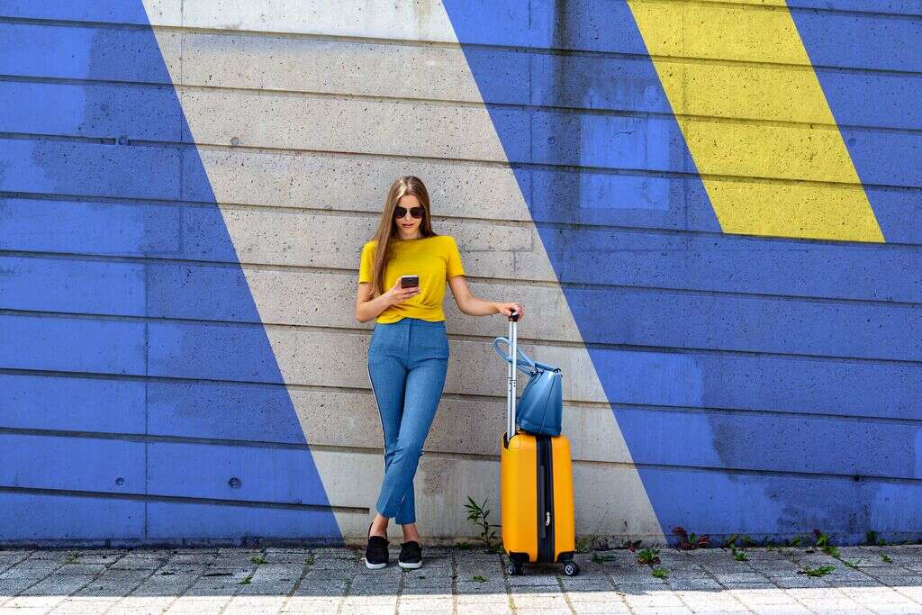 Young Woman With Luggage